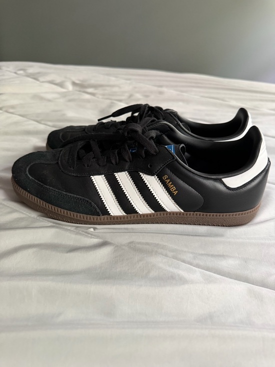 adidas Shoes - adidas Samba Black White Gum Leather Suede Sneakers